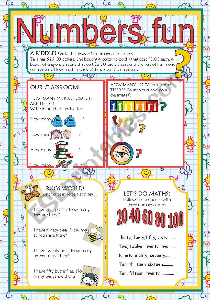 NUMBERS FUN! worksheet