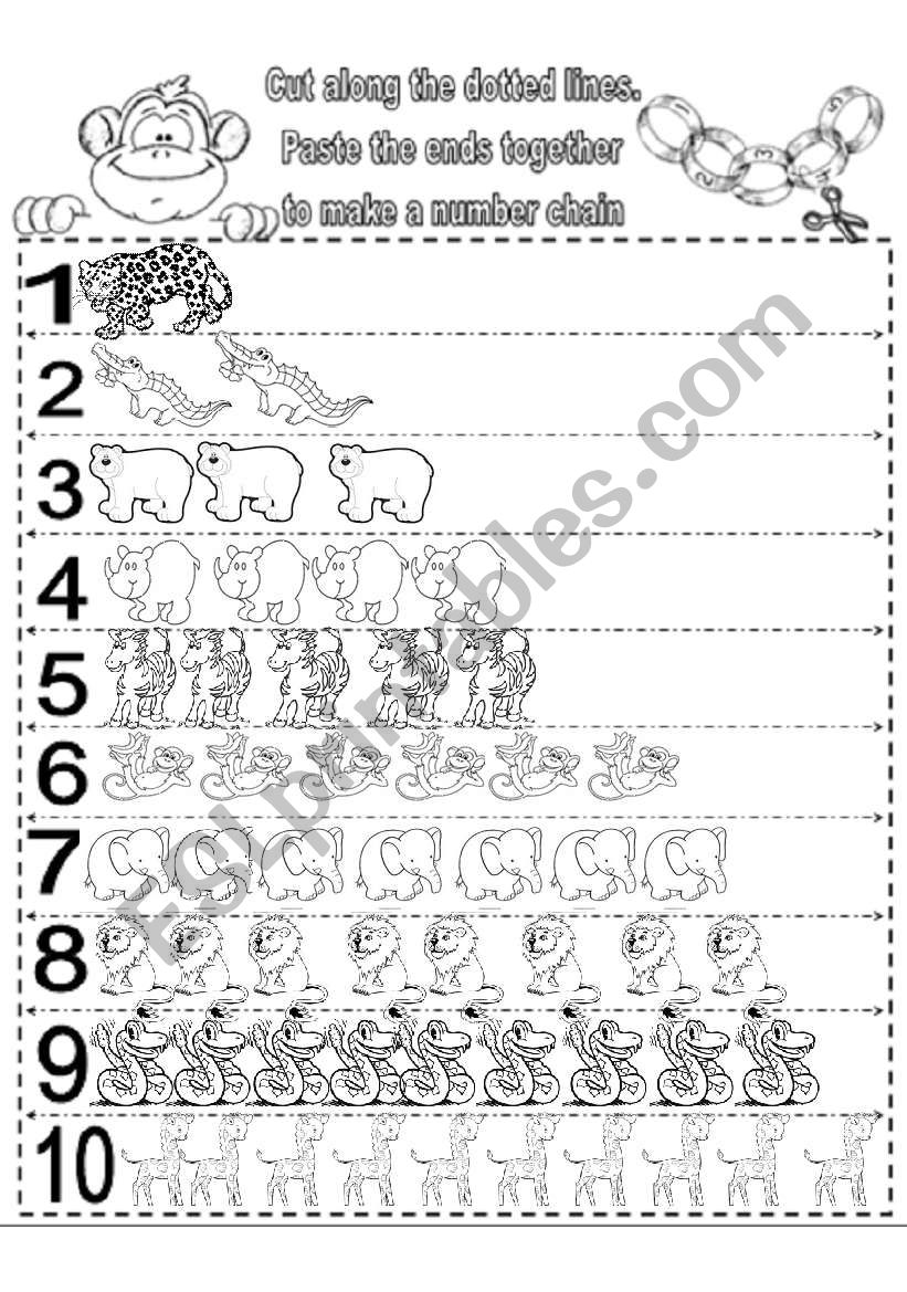 Animal chain worksheet