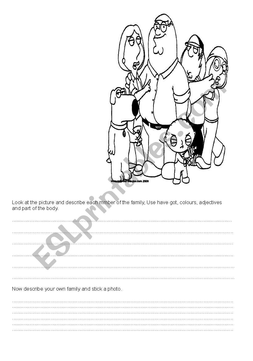 The family worksheet