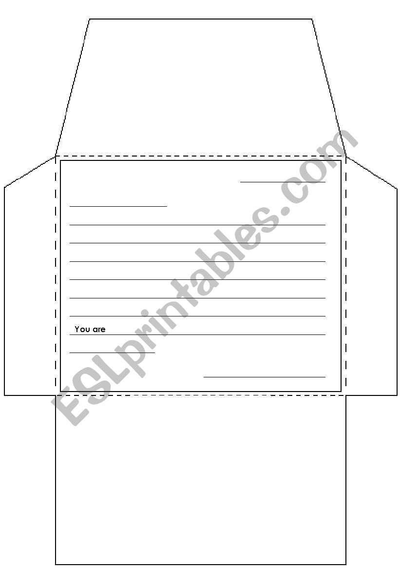 Letter writing worksheet