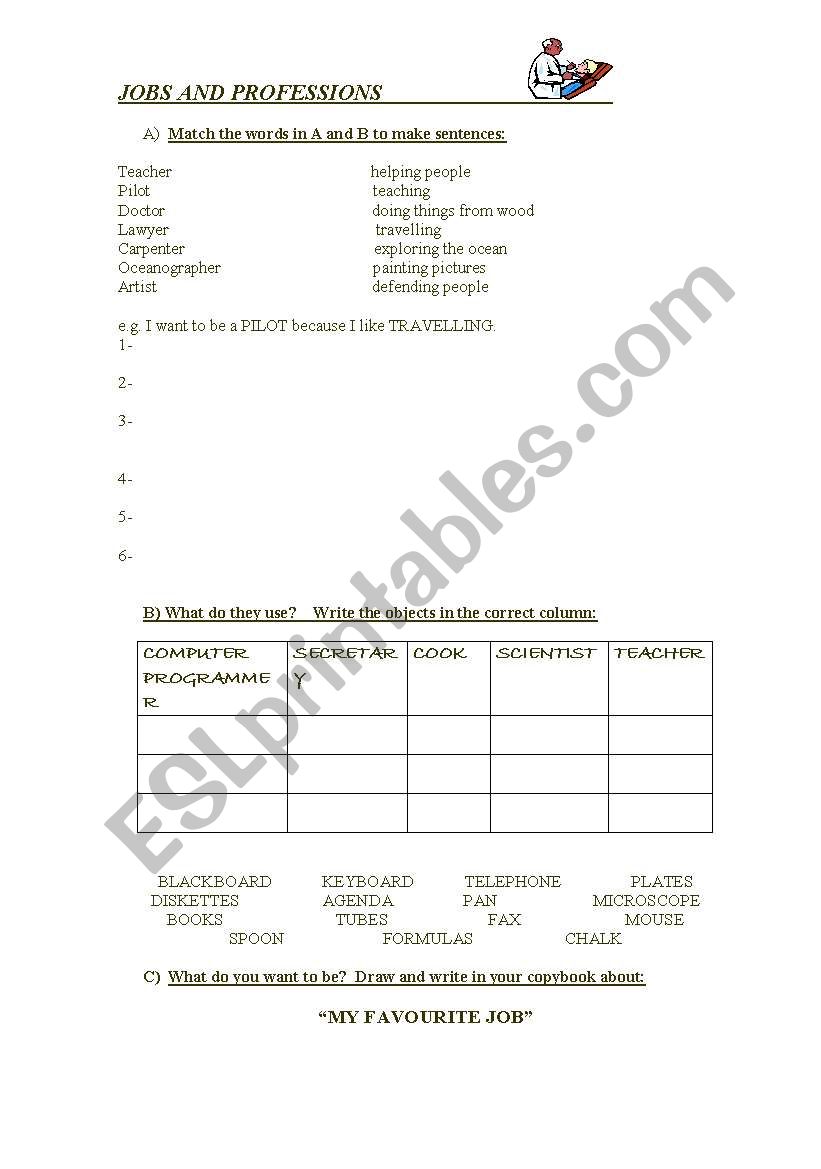 JOBS  worksheet