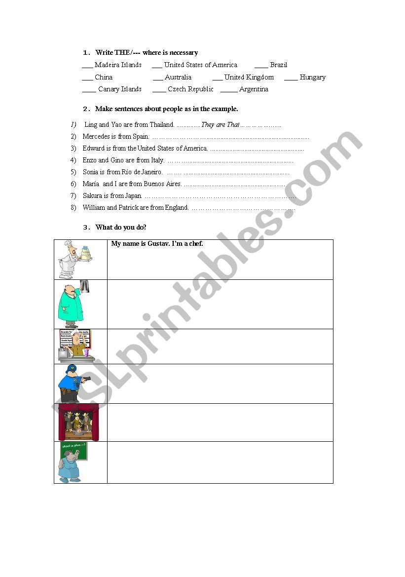 Tets Part 1  worksheet