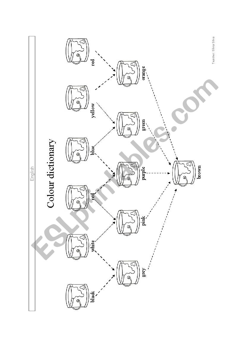 Colour dictionary worksheet