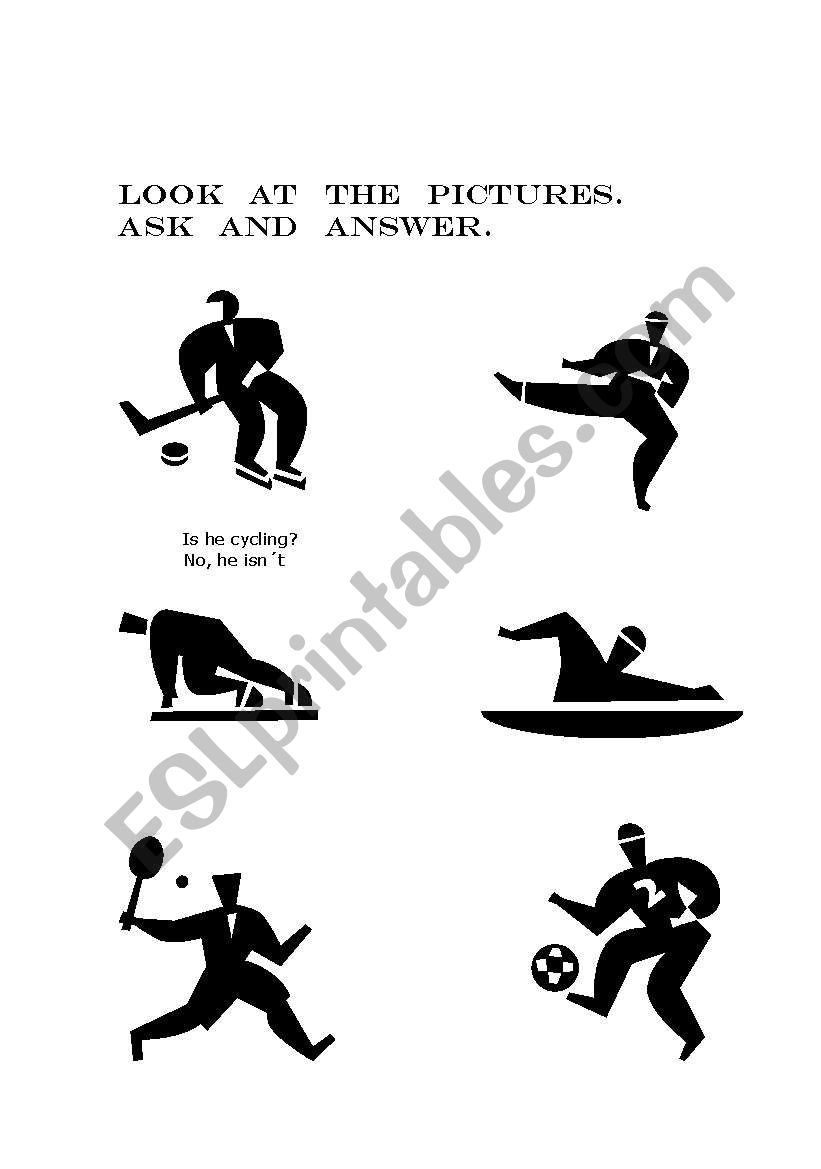Speaking activity about sports