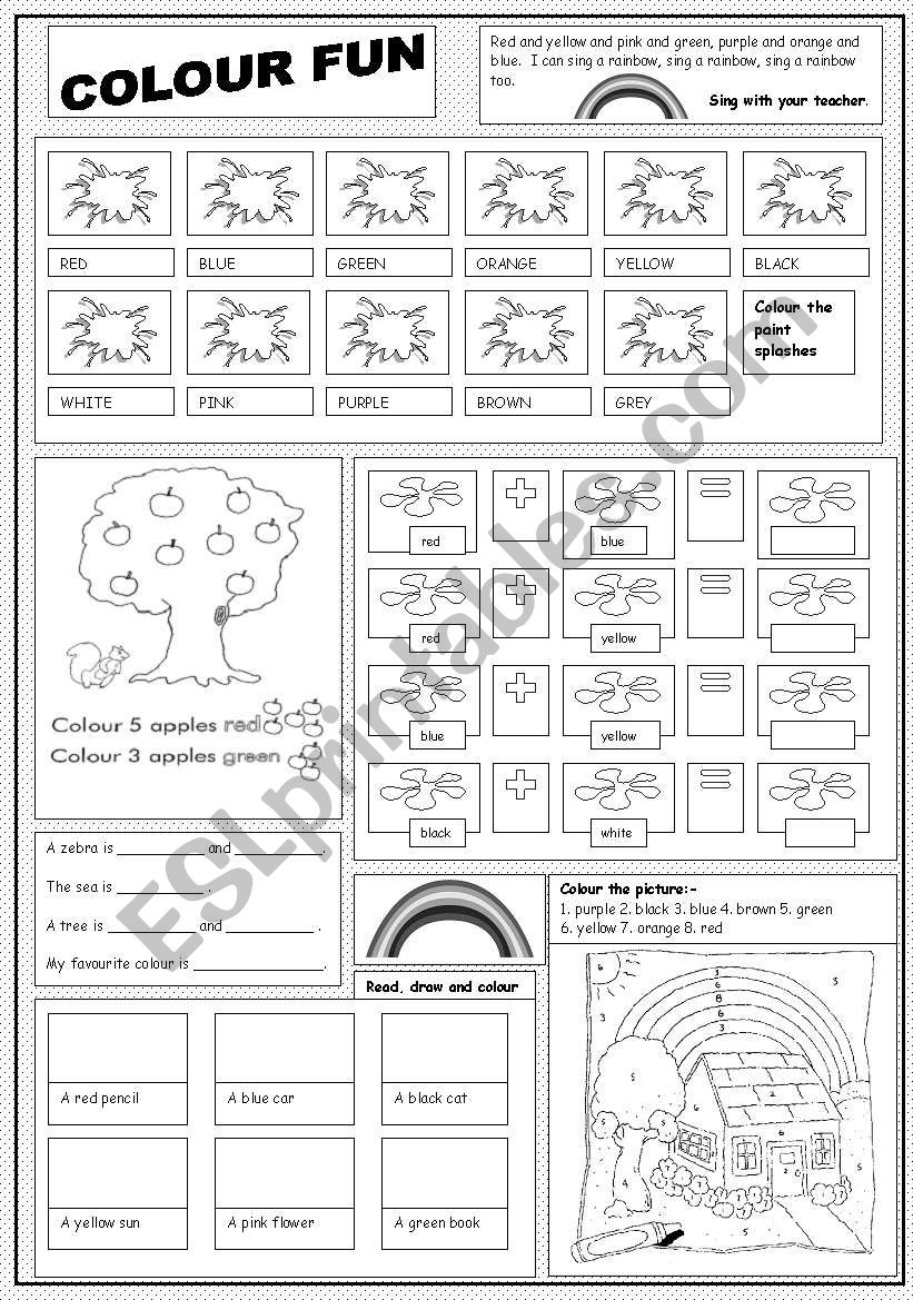 Colour Fun worksheet