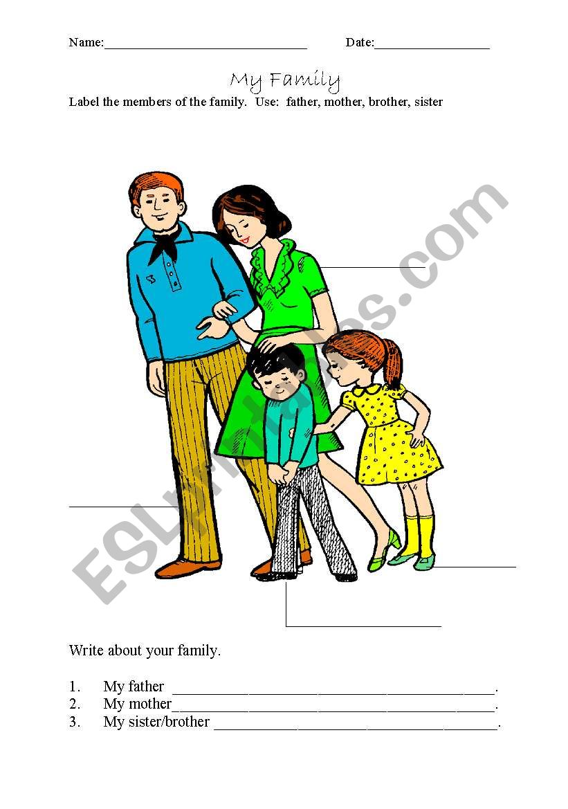 english-worksheets-my-family