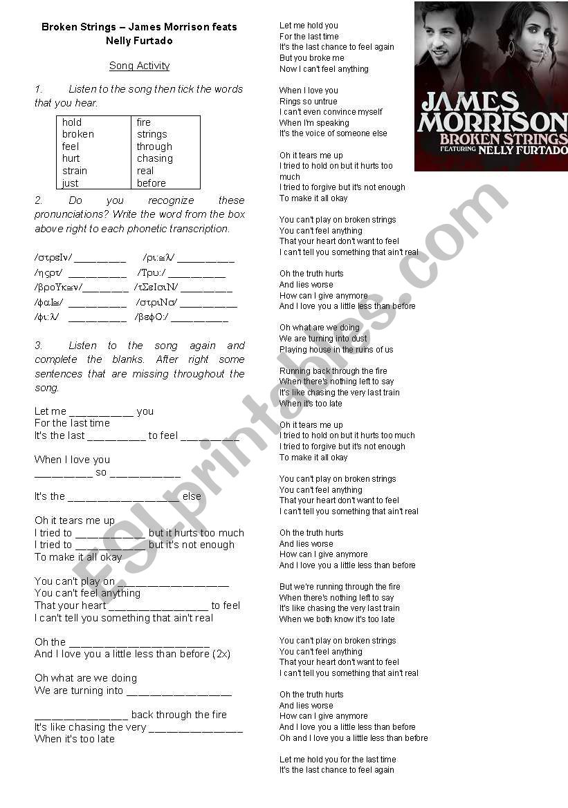 Song Activity - Broken Strings 