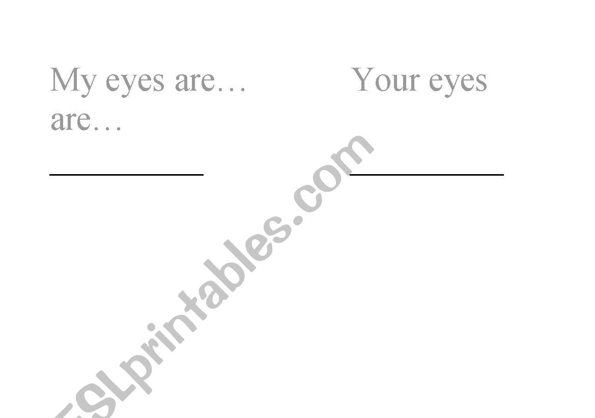 me-and-you book worksheet