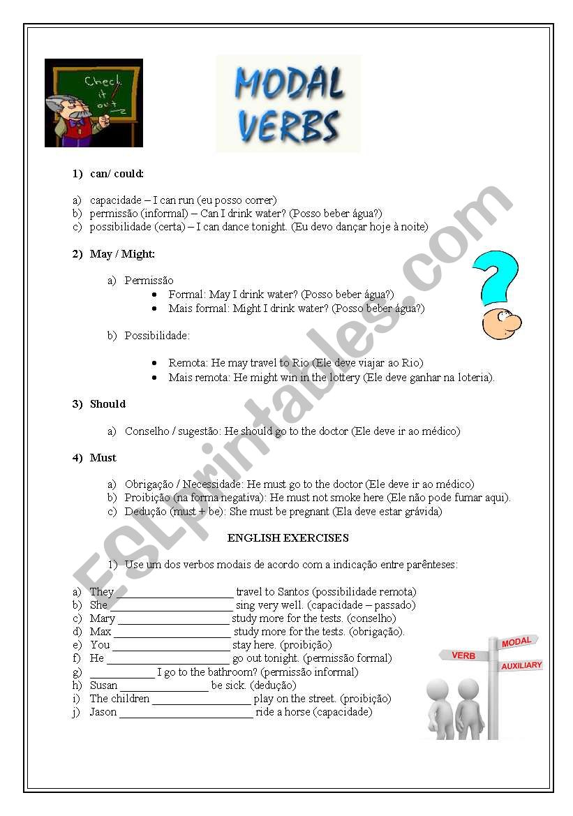Modal Verbs worksheet