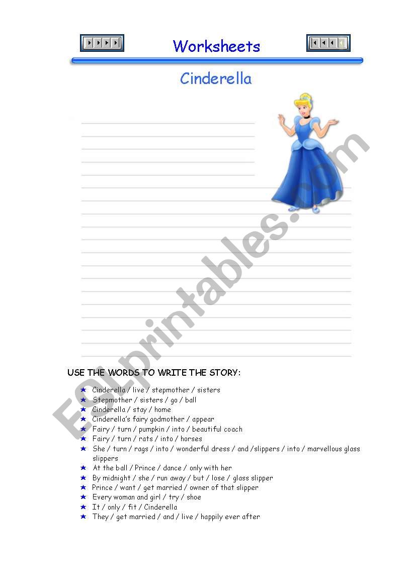 Cinderella worksheet