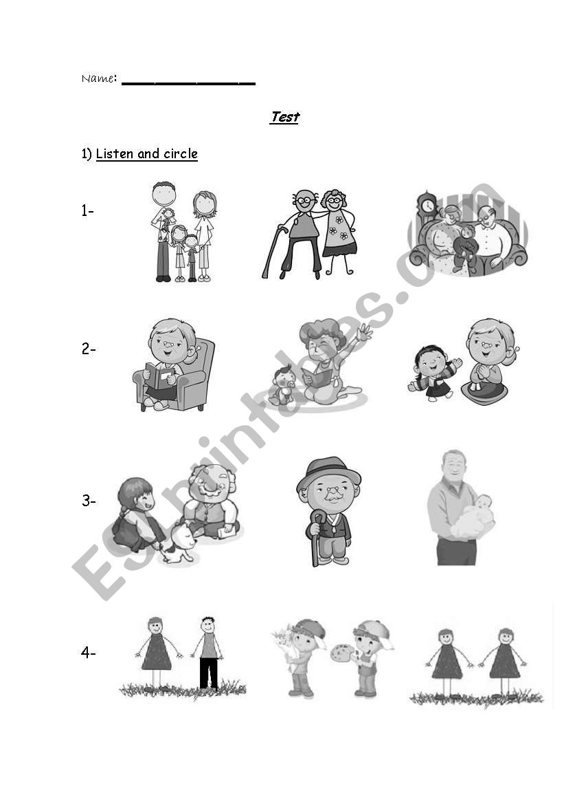 Family worksheet