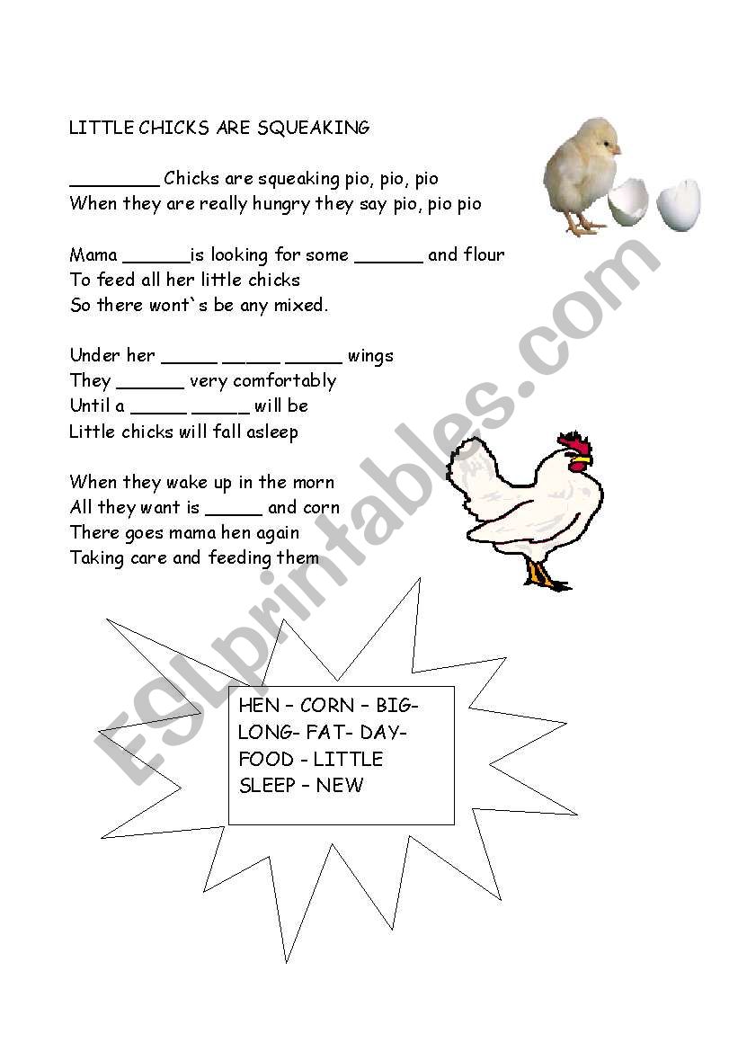 learning abjectives worksheet
