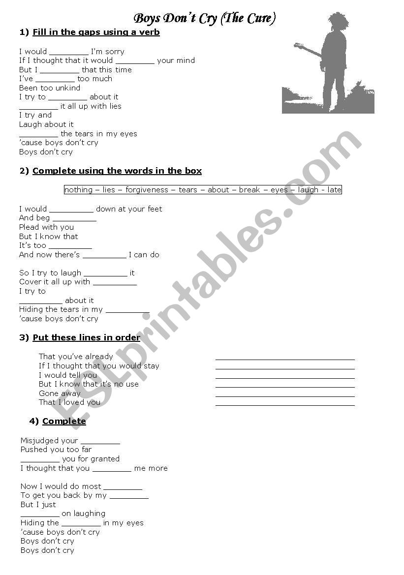 Song - Boys dont cry by the Cure