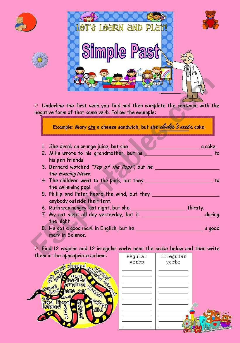 Simple Past worksheet