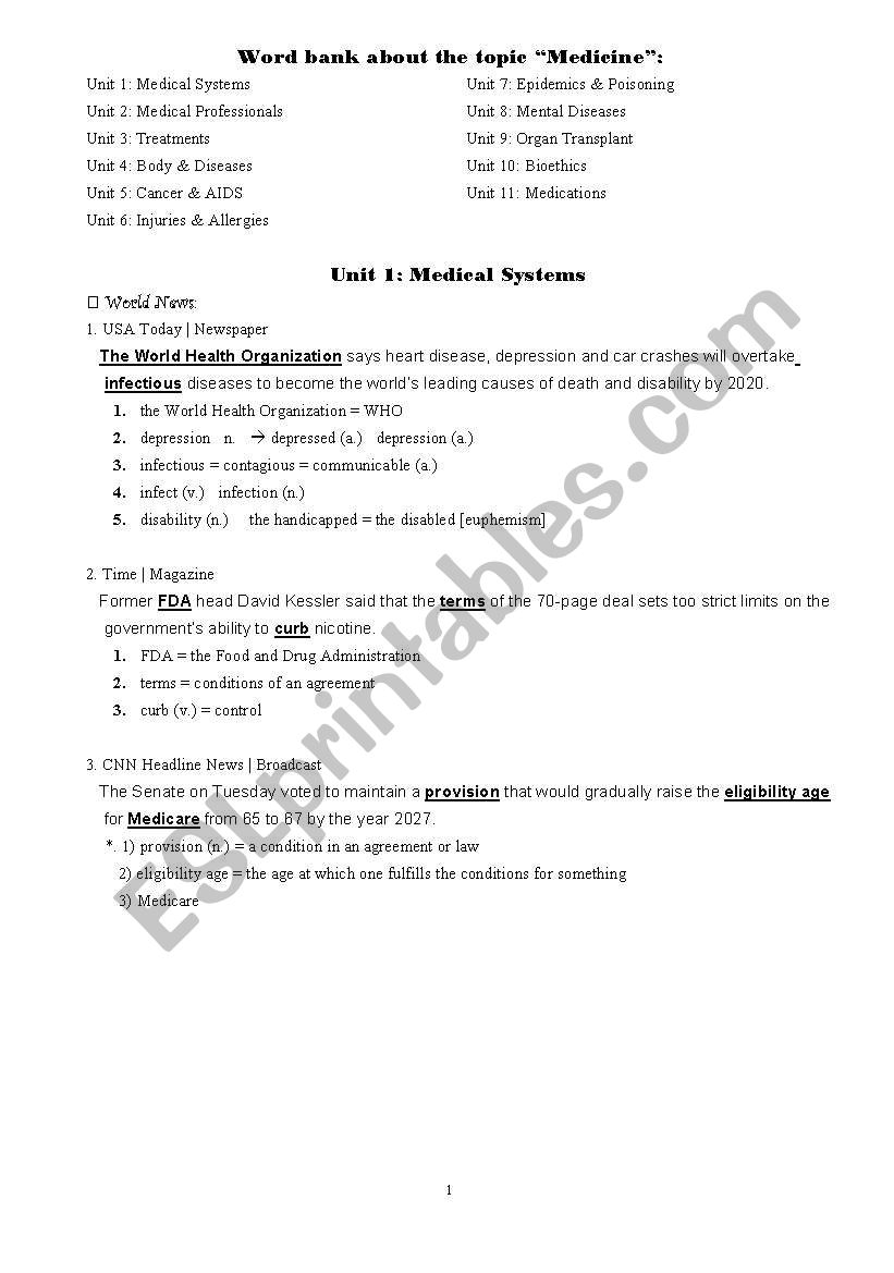 toefl vocabulary worksheet