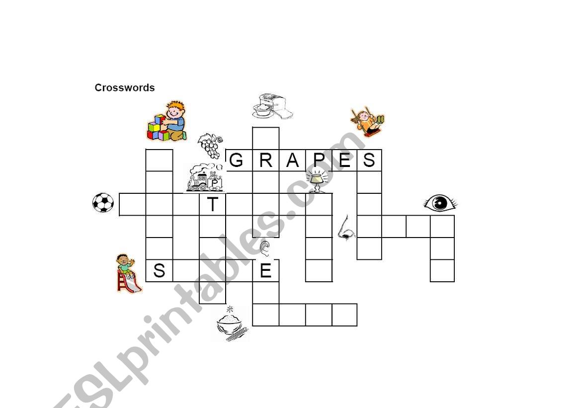 Simple crosswords  worksheet