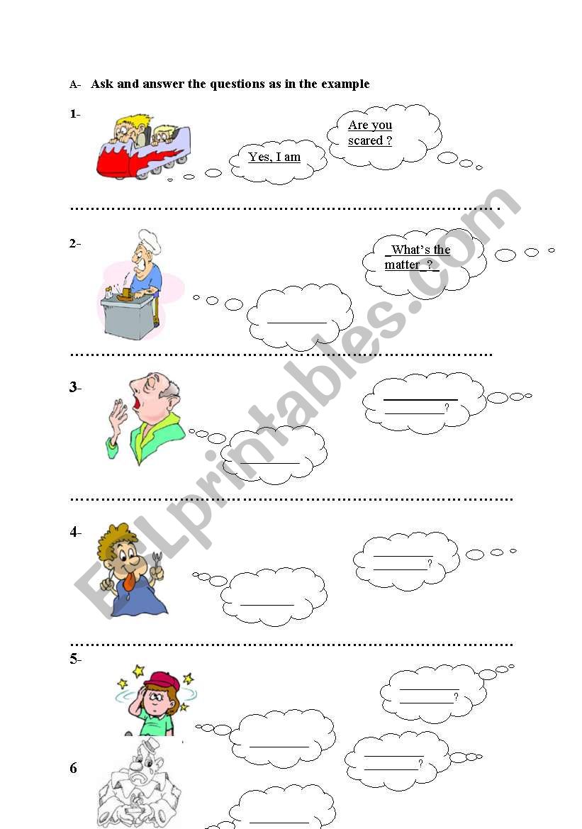 feelings worksheet