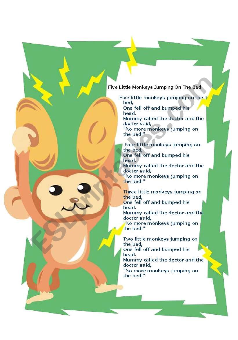 Five Little Monkeys worksheet