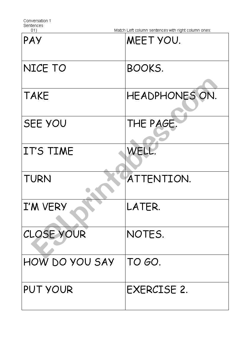 Basic Classroom Conversation - LowBeginners