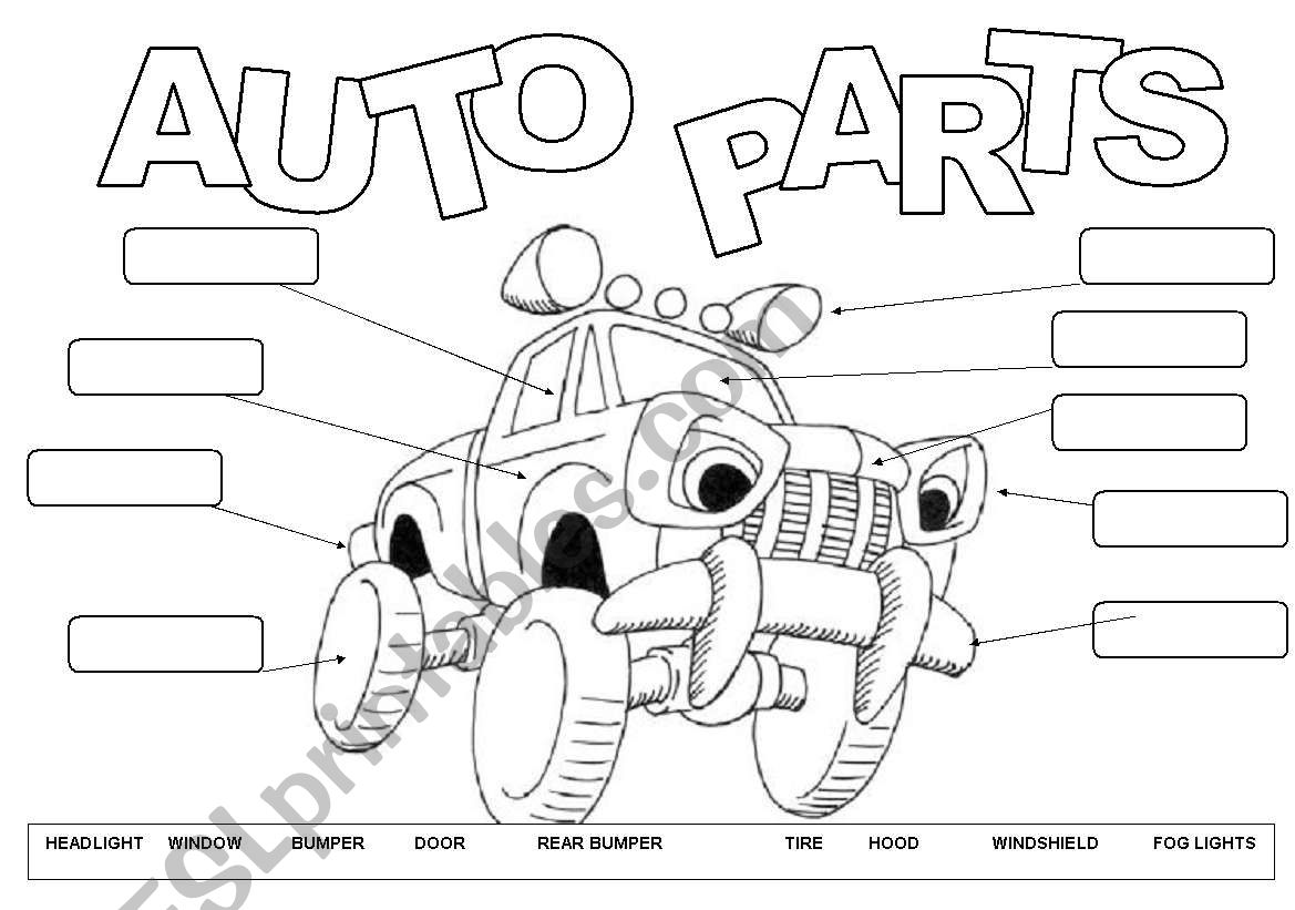 Auto Parts worksheet