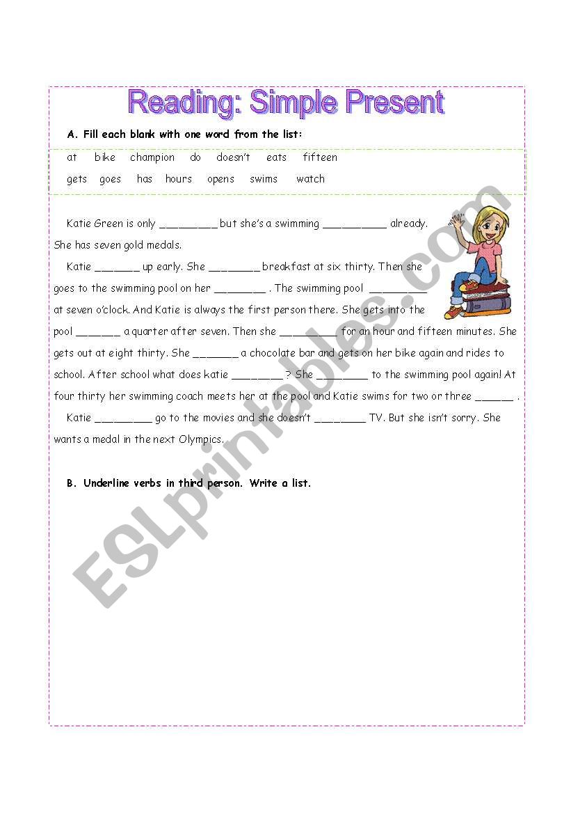 simple present worksheet