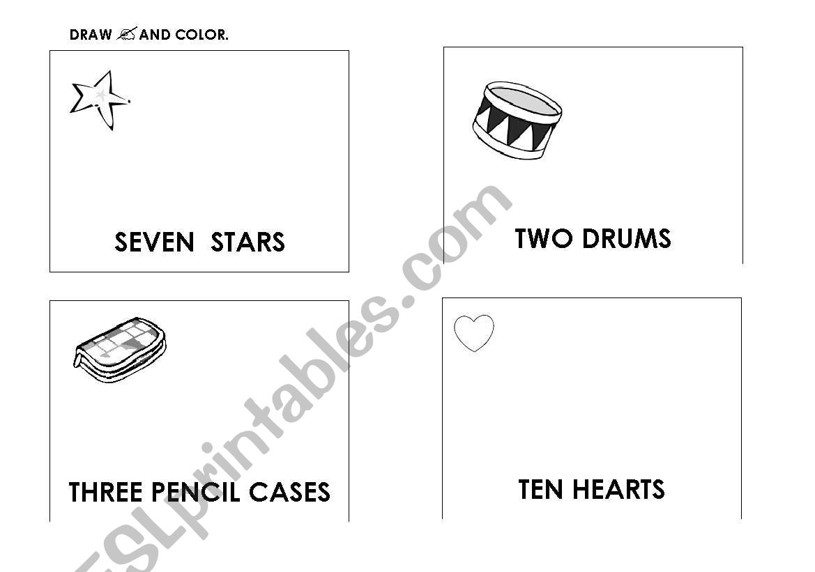 Complete by drawing worksheet