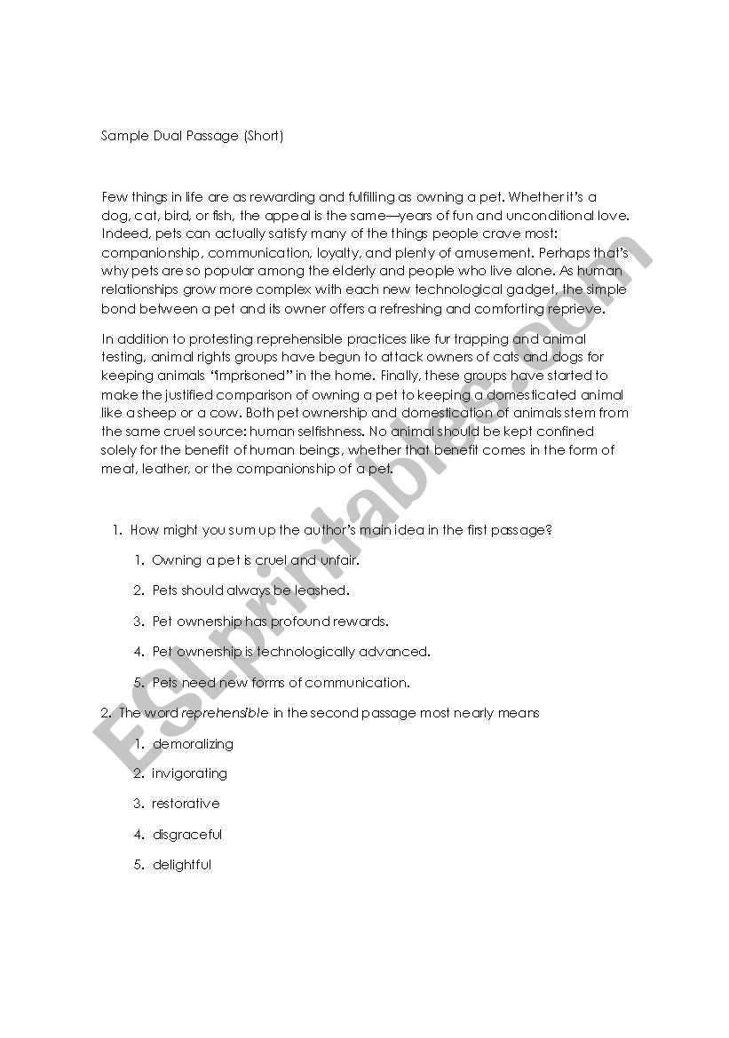 argumentation text worksheet