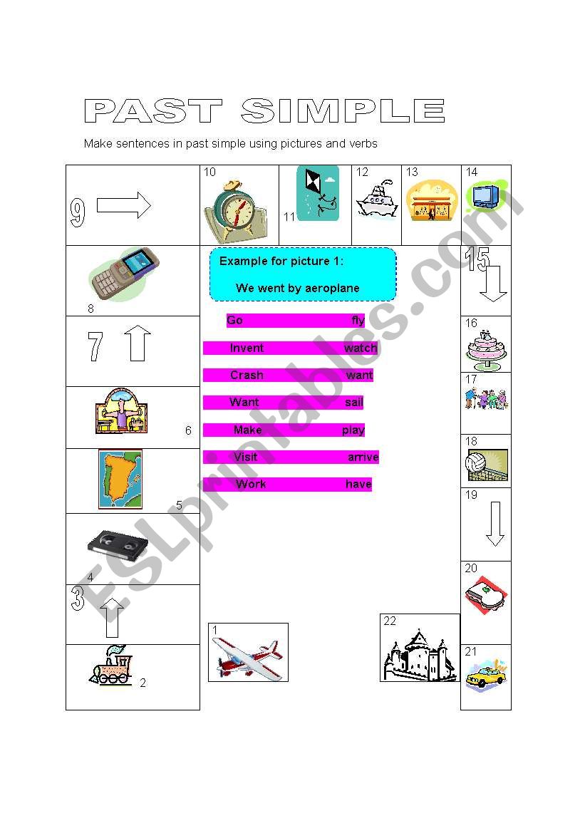 past simple worksheet