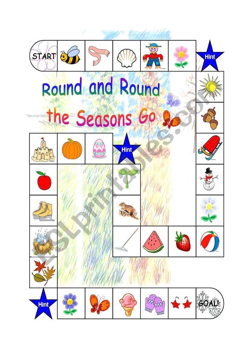 Four Seasons Board Game worksheet