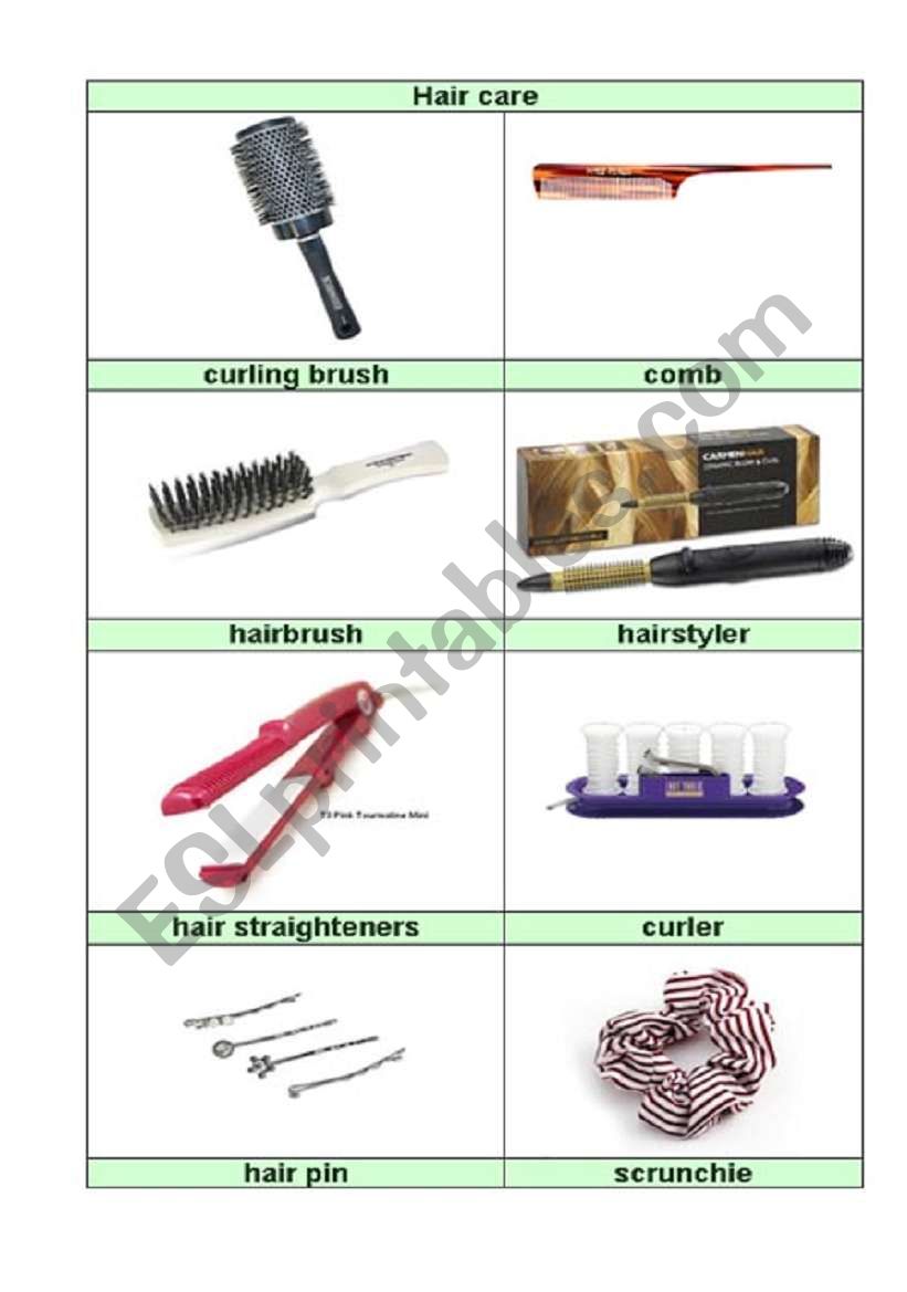 picture dictionry part 3 (hair care)
