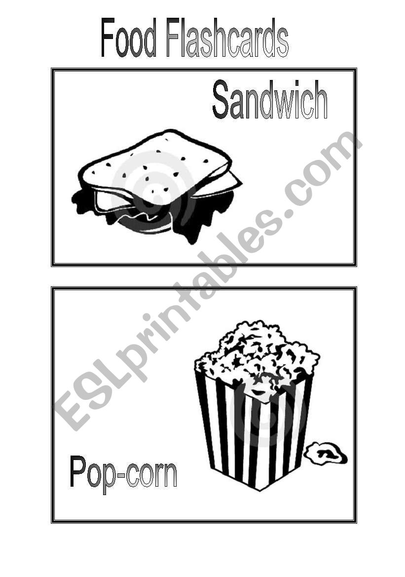 food flashcards (set II) worksheet