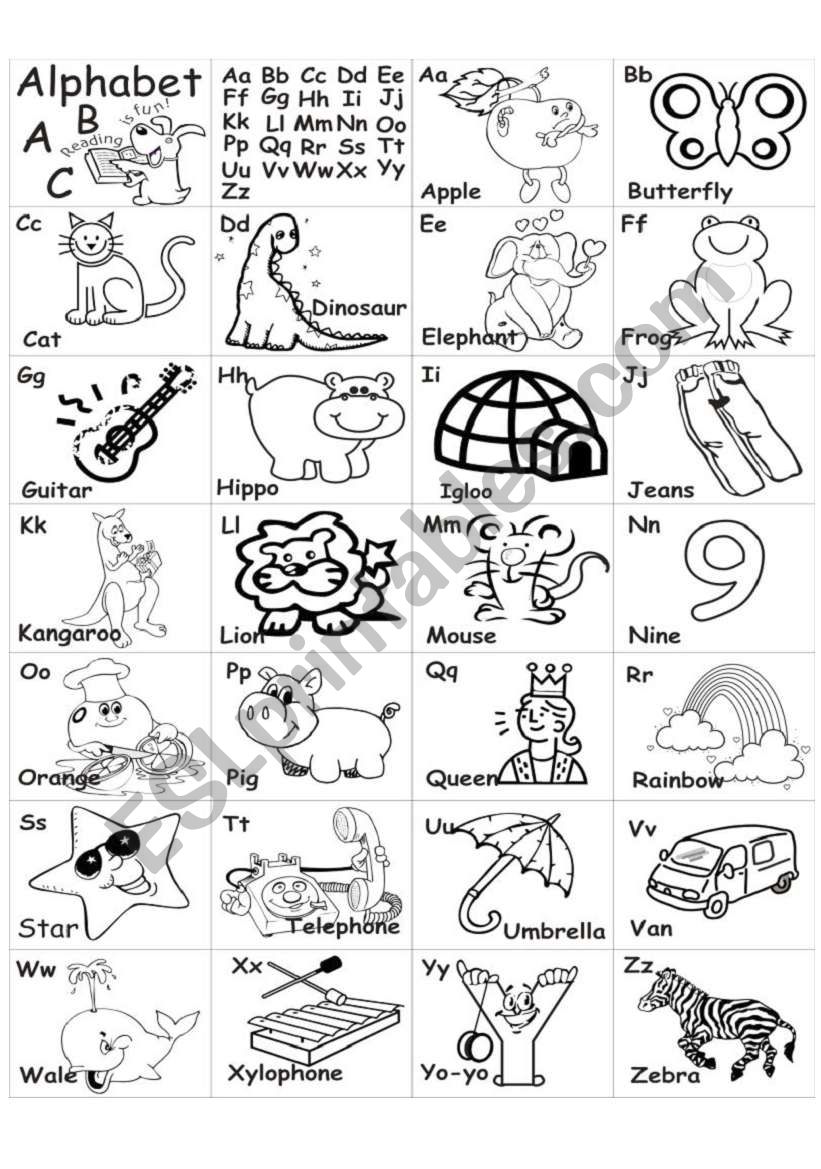 Alphabet worksheet