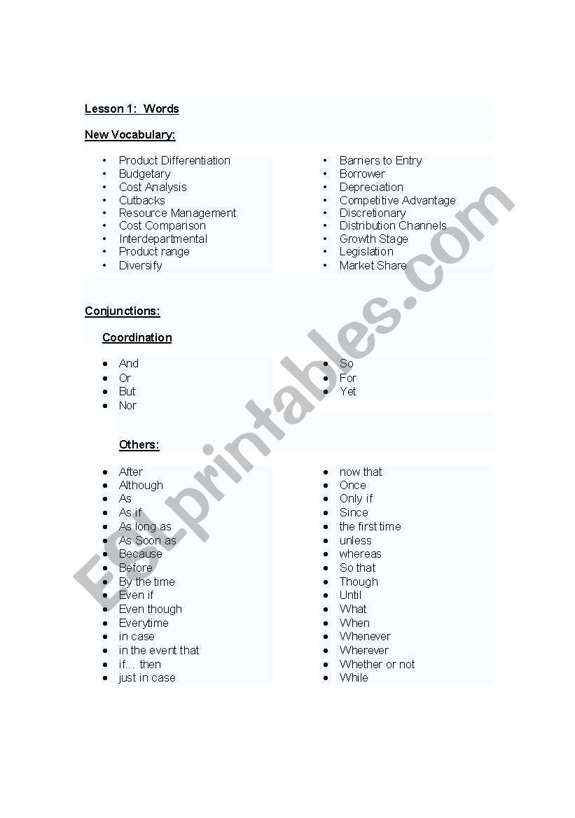 Cambridge BES Advanced Chapters 1-7