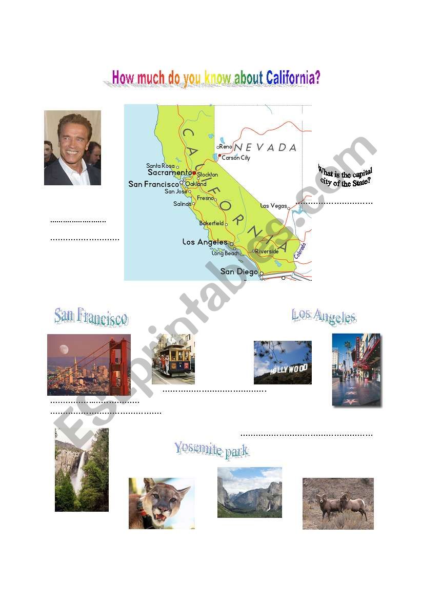 California worksheet