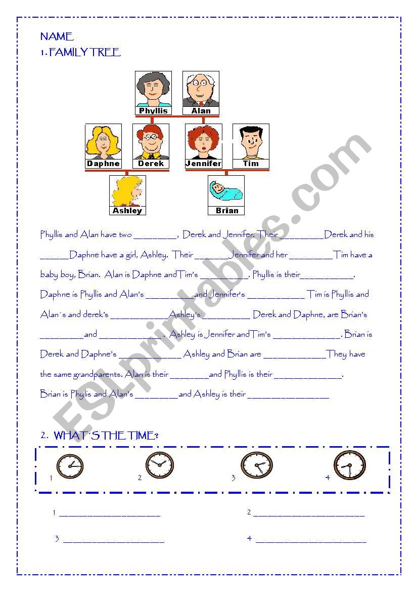 Elementary test  worksheet