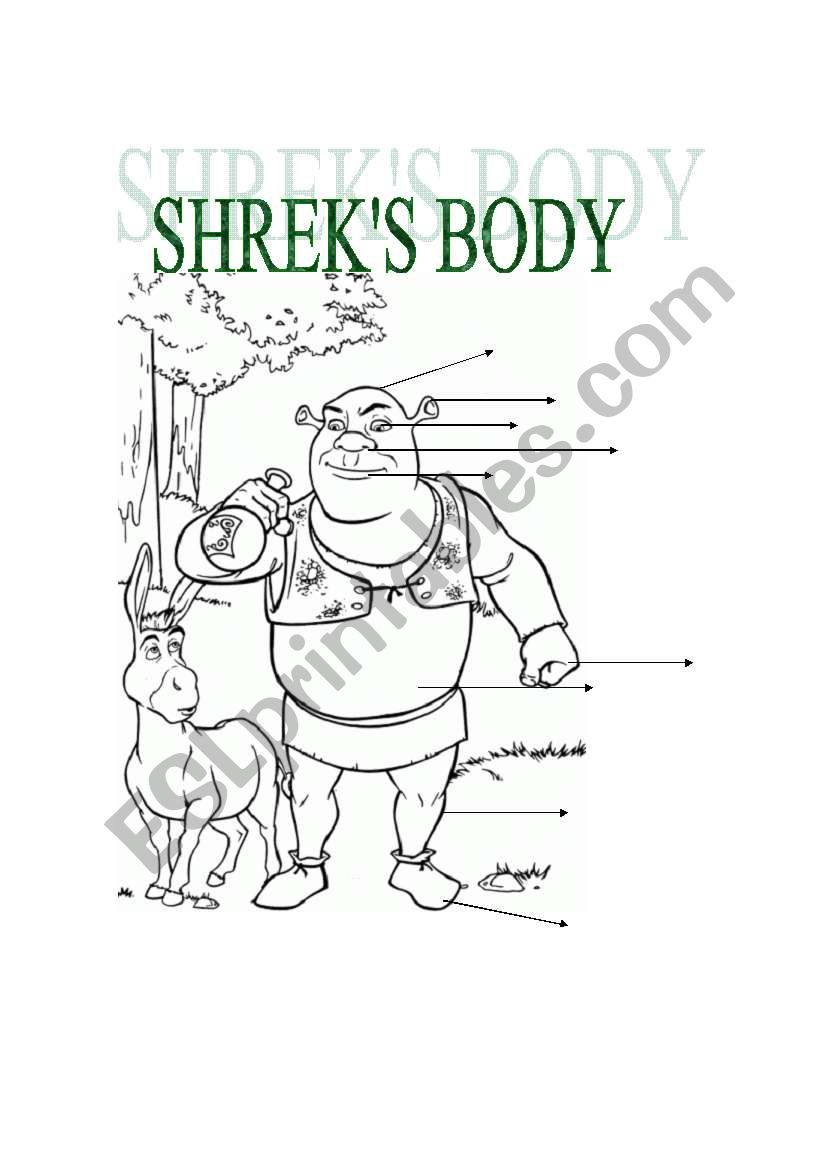 BODY PARTS worksheet