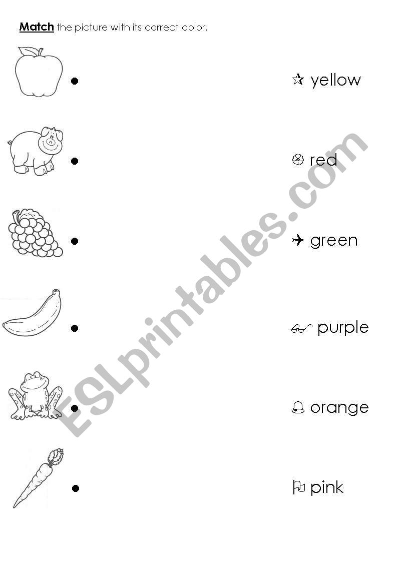 Colors worksheet