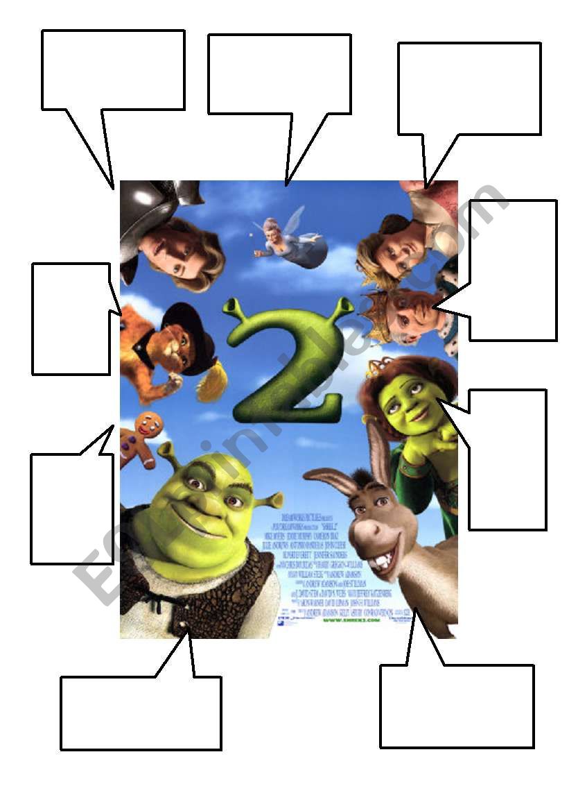 SHREK 2: poster PART 1  worksheet