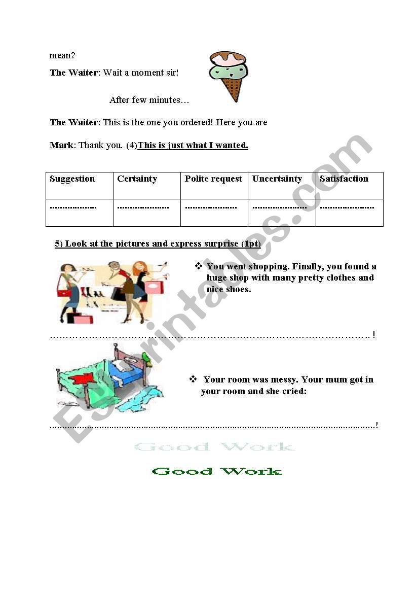 exam 9th form 2nd part worksheet