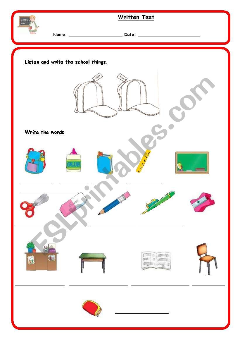 Teste 1 - Part I worksheet