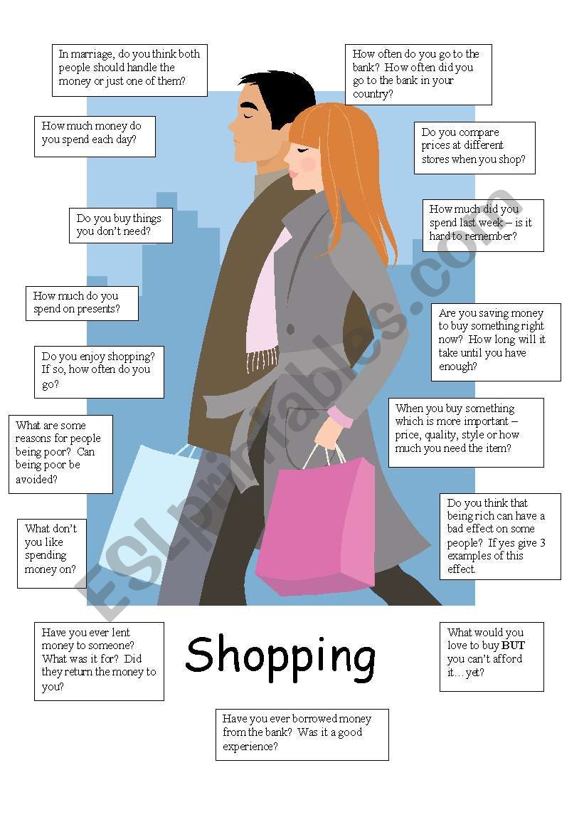shopping questions for conversation
