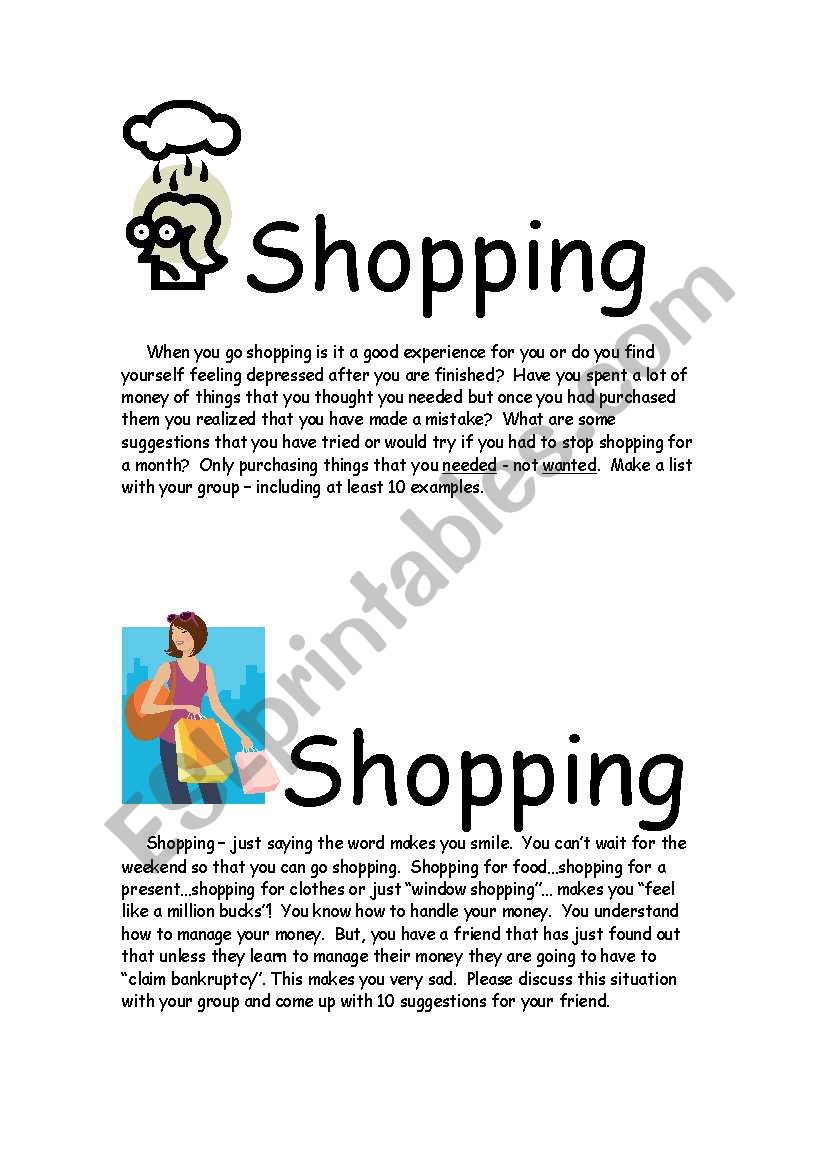 shopping - too much of a good thing or it´s under control