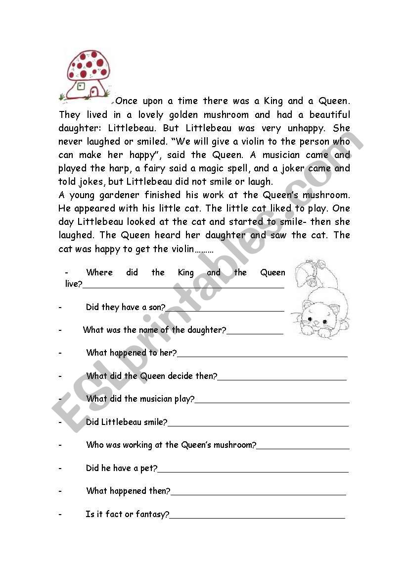 ONCE UPON A TIME worksheet
