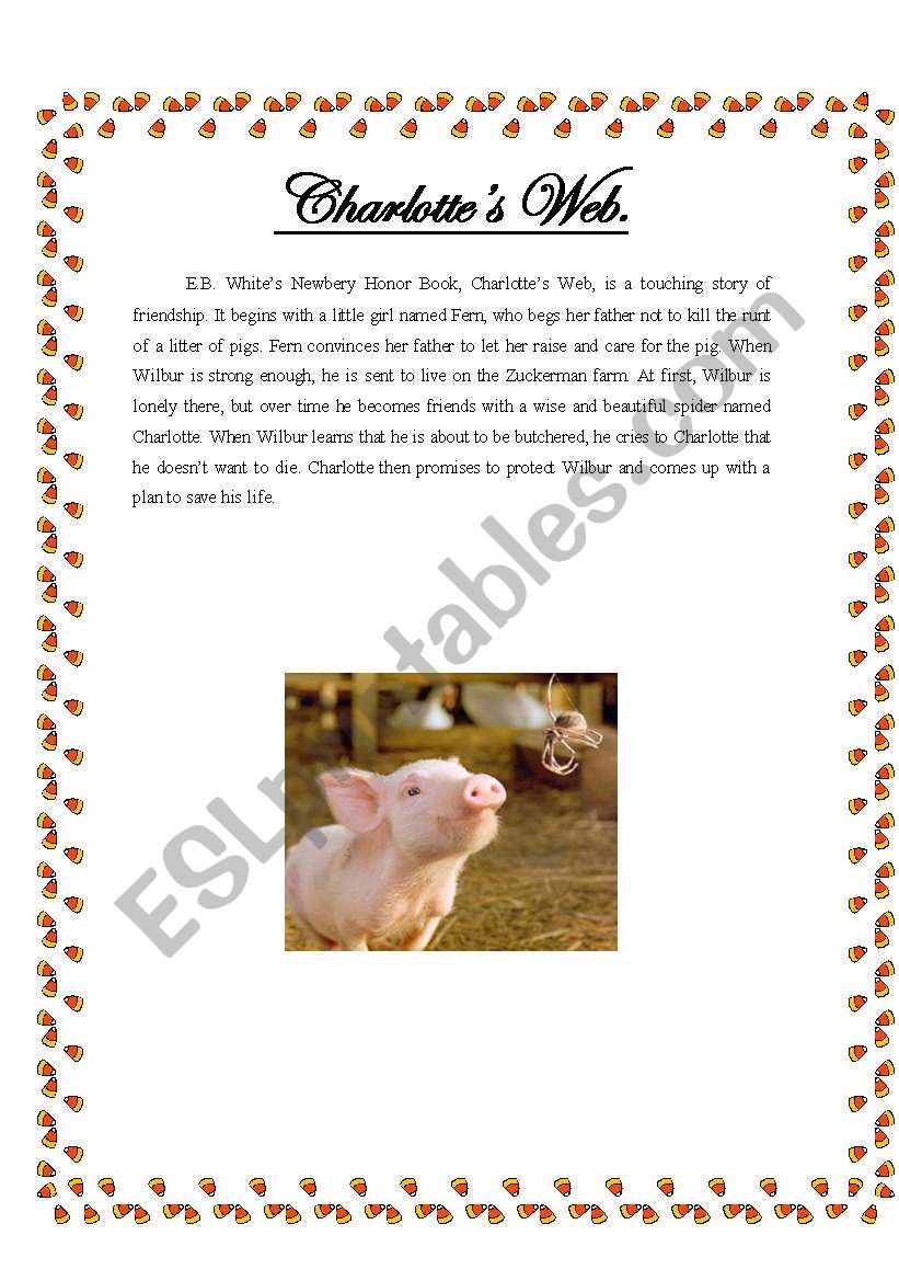 Charlottes Web worksheet