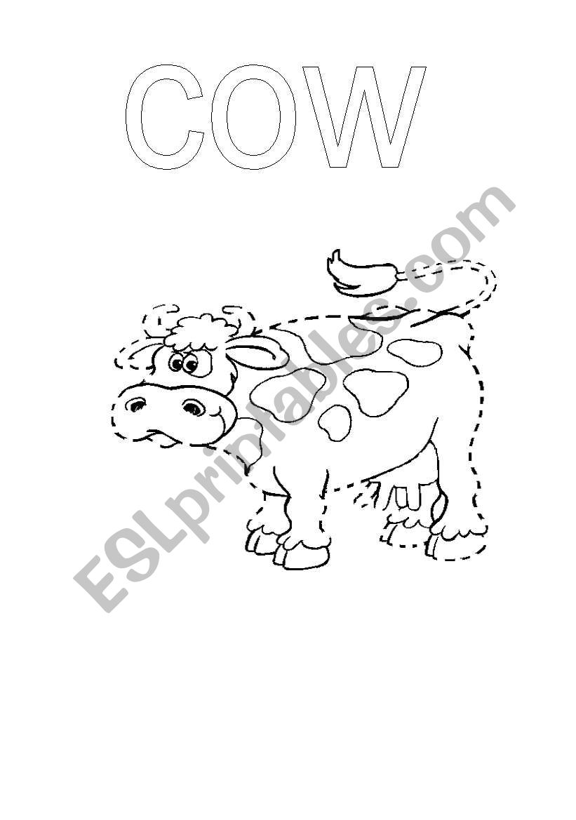 Complete the cow worksheet