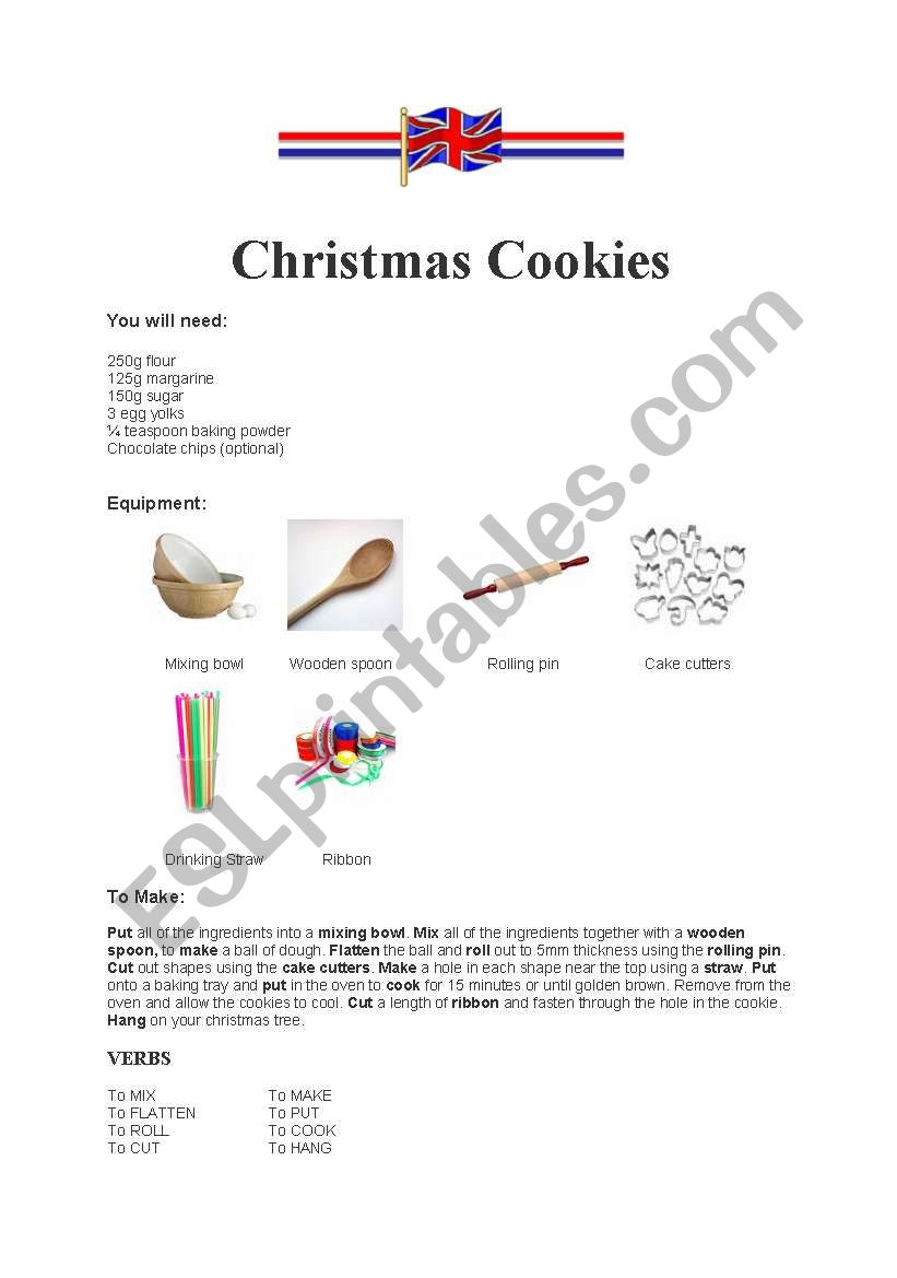 Christmas Cookies worksheet