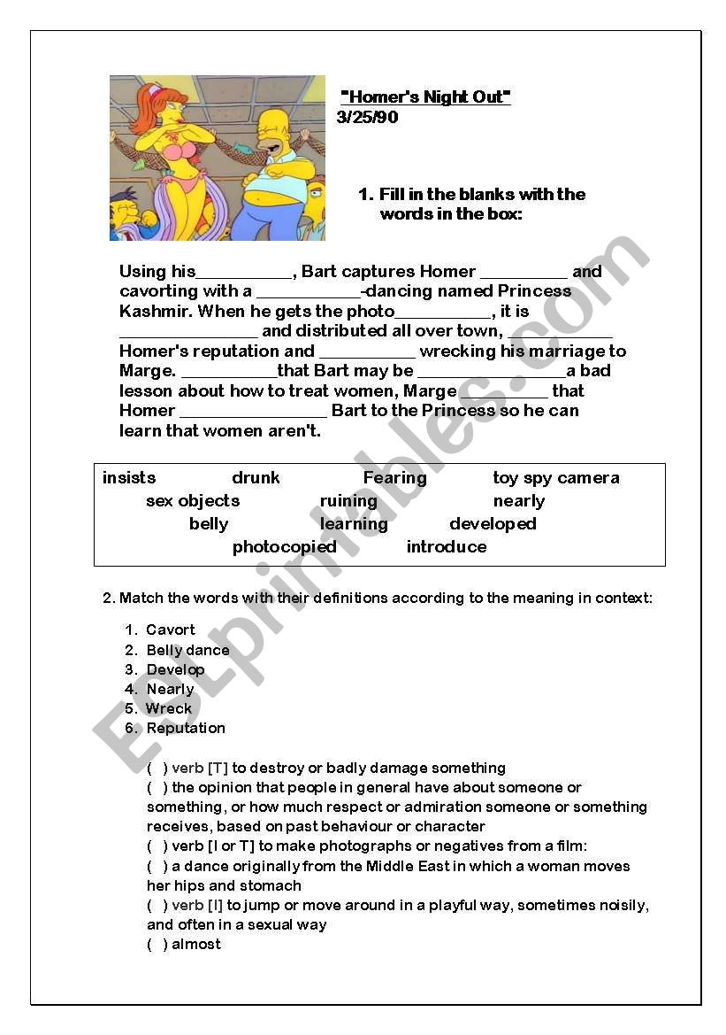 The Simpsons: HomerÂ´s night out