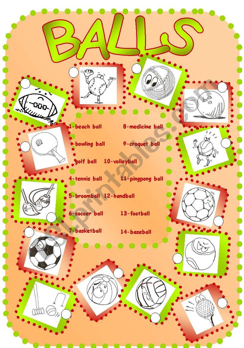 Number the Balls worksheet