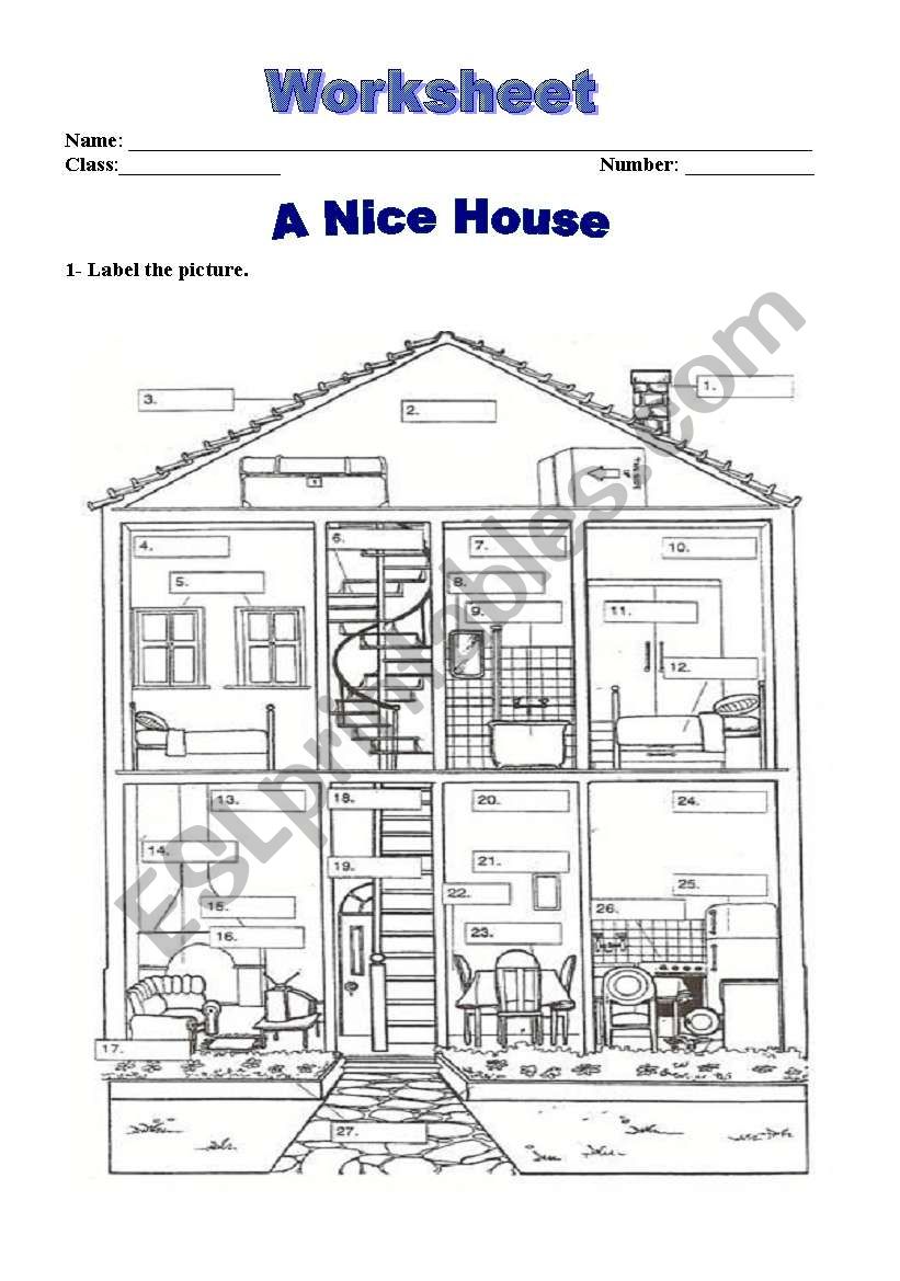 House Worksheet worksheet