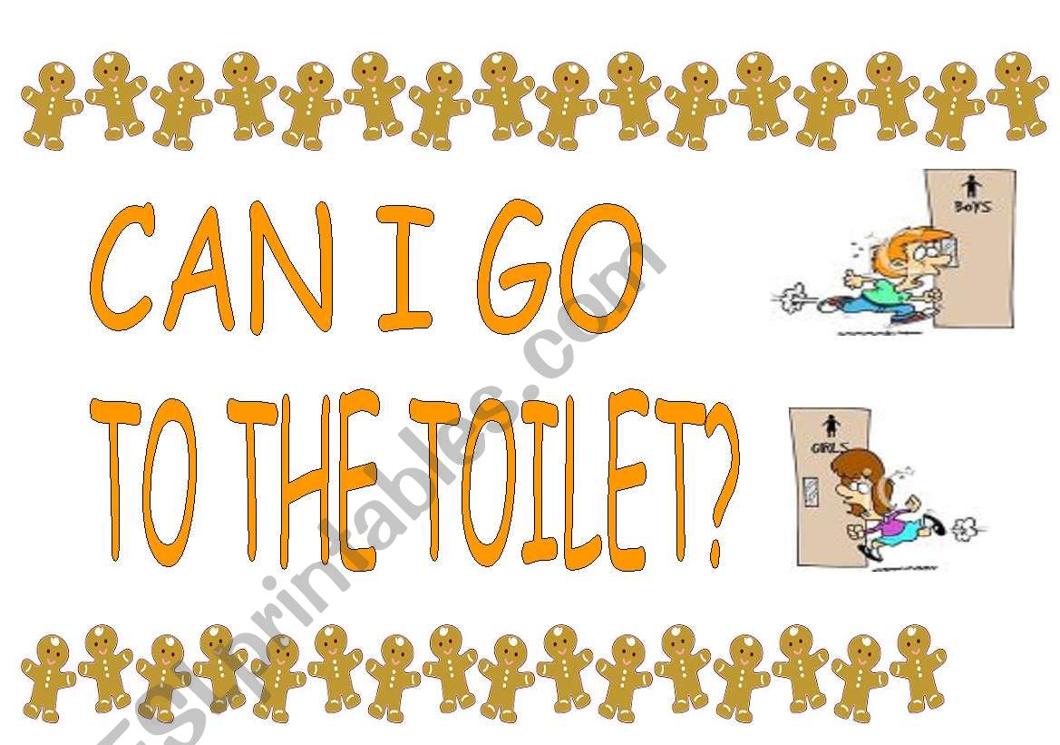 CAN I GO TO THE TOILET? worksheet